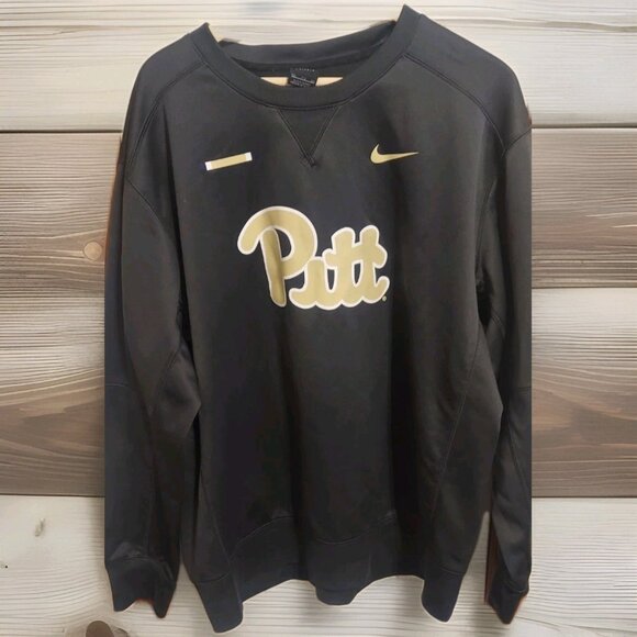 Nike Dri Fit Pitt Panthers Dark Gray Hoodie Sweatshirt Men’s Size XXL T - Picture 1 of 6